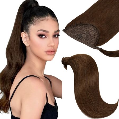 naturalny doczepiany kucyk 55 cm 100 gramów z indyjskich włosów