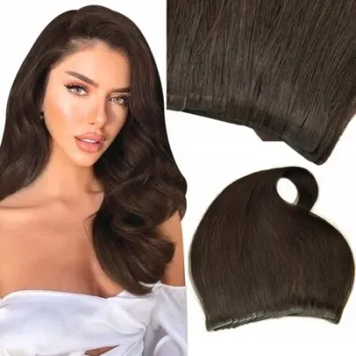 niewidzialne kanapki 20 taśm 57 cm naturalne włosy do stylizacji